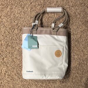 Bark Cream and Tan Men's Tote